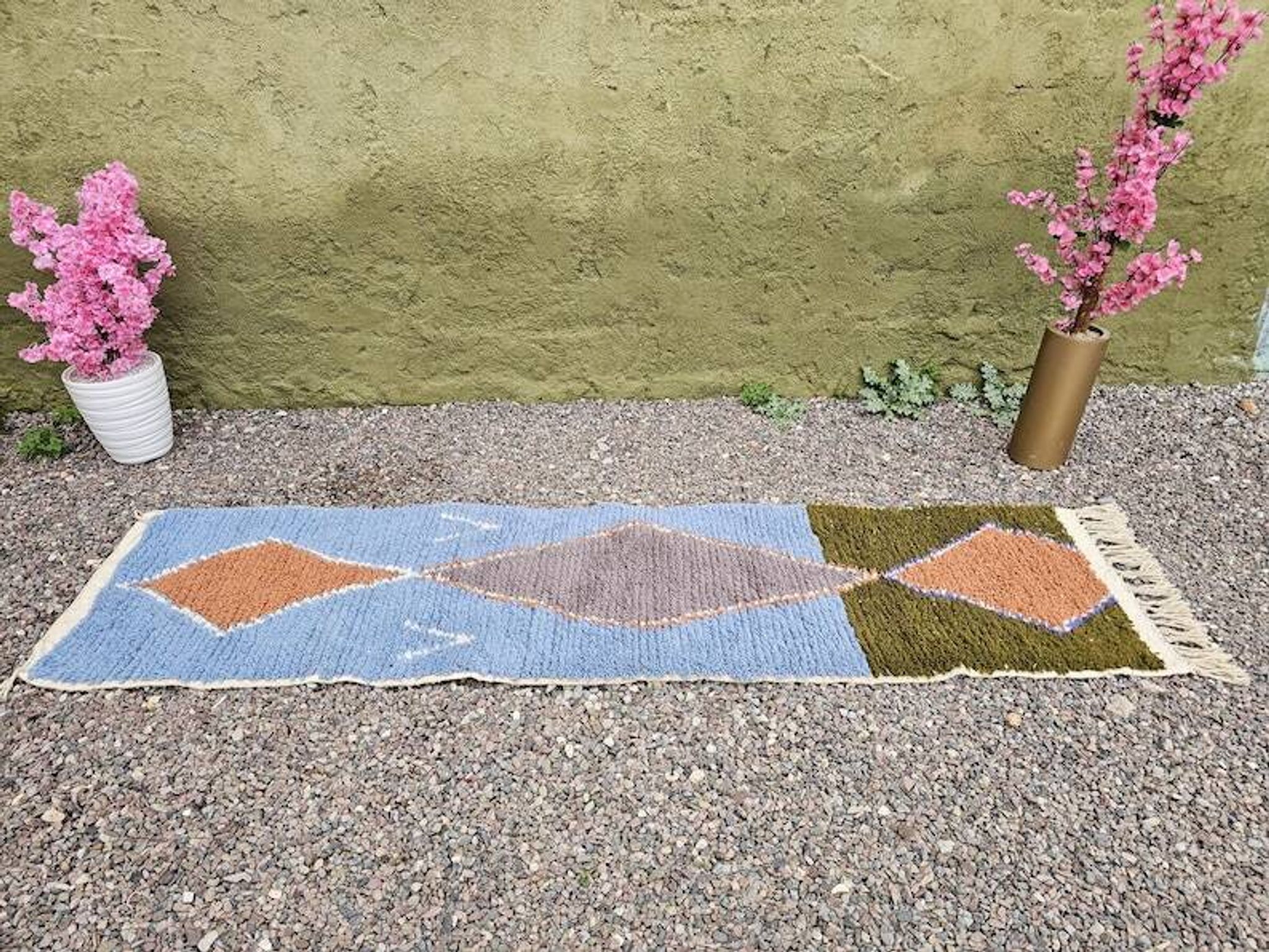 Moroccan runner rug 300cm x 70cm