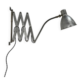 Old large industrial accordion wall lamp