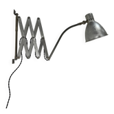 Old large industrial accordion wall lamp