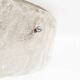 Large glass and polished metal glass flush mount lights by Sische, Germany