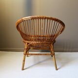 Shell vintage rattan chair