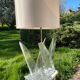 Van Teal lamp lucite and brass lamp 1970