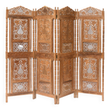 Indian four-leaf wooden screen