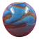 Ball sphere blue art glassware marble style murano de gino vase