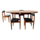 1960’s mid century G Plan dining table and 4 dining chairs by Schreiber