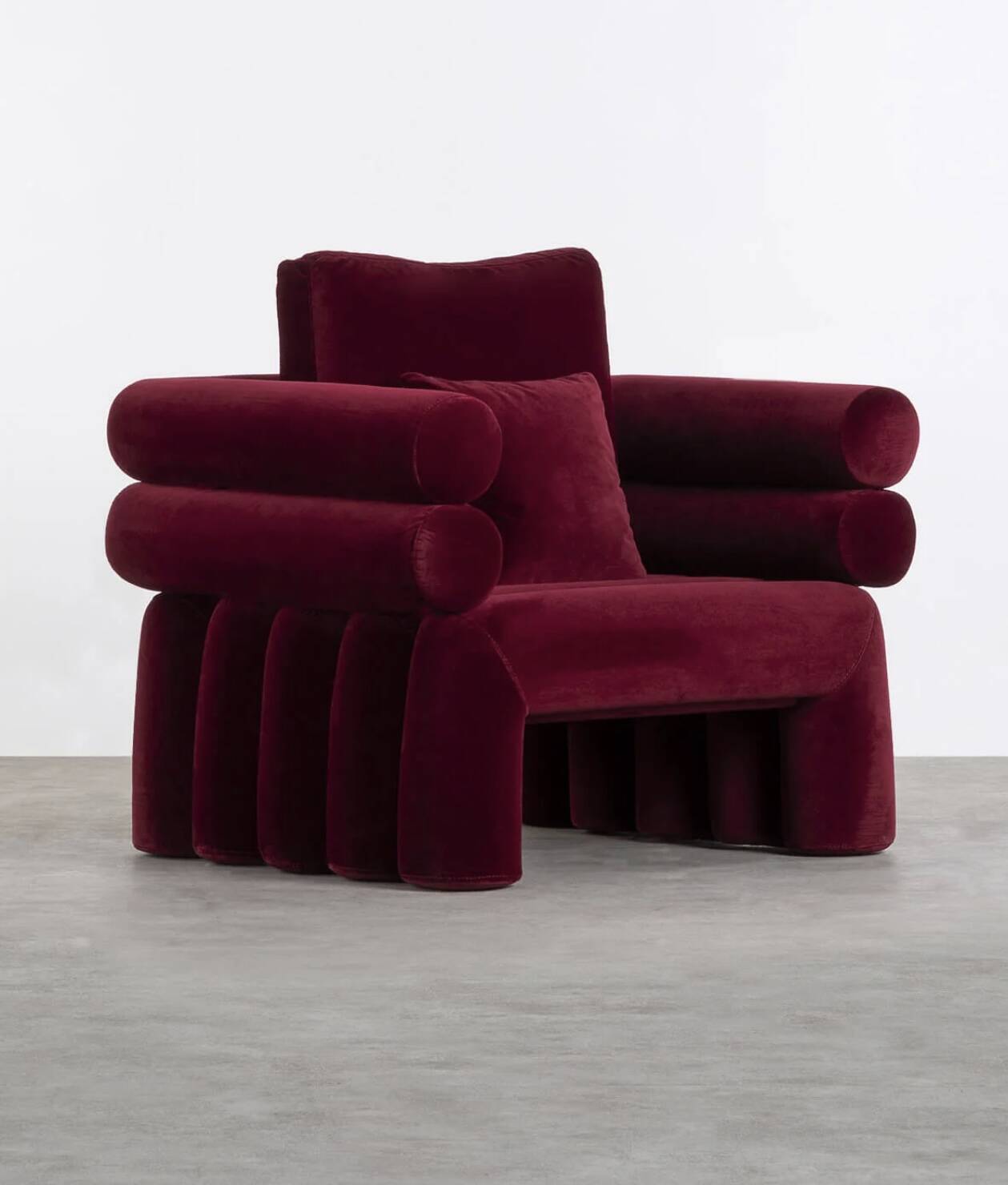 Velvet armchair