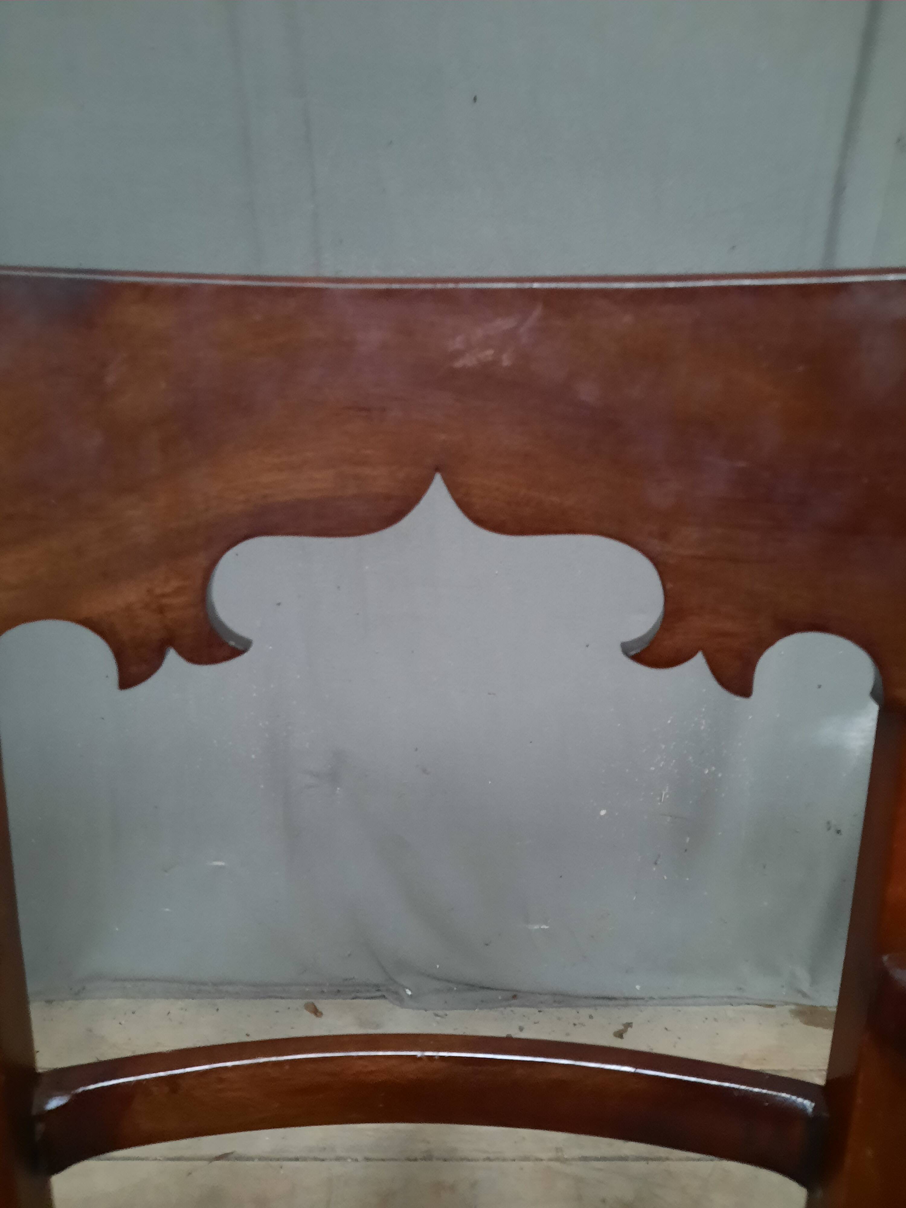 Fauteuil de bureau en acajou