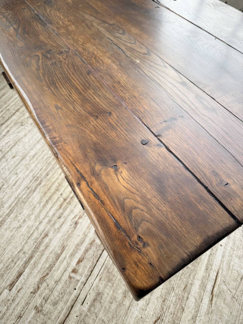 Table de monastère XXL en chêne, 19ème s.