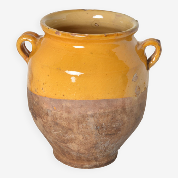 Pot vernissé jaune