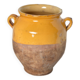 Pot vernissé jaune