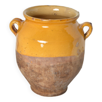 Yellow glazed jar