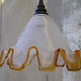 Glass pendant light