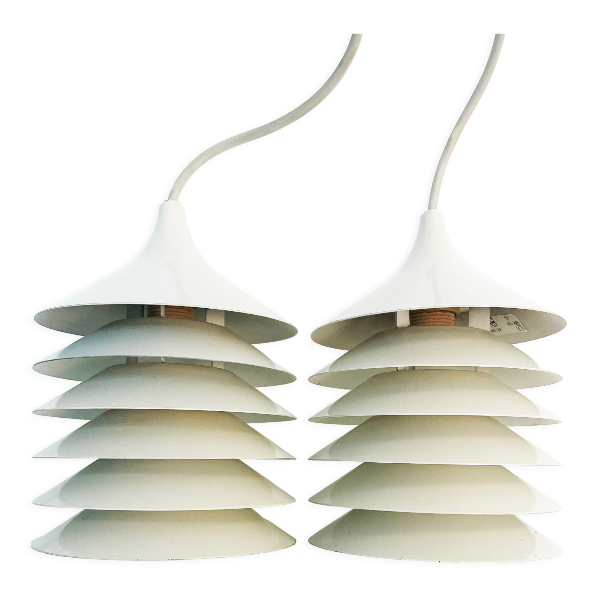 Vintage pendant lamp IKEA Duett by Bent Gantzel Boysen