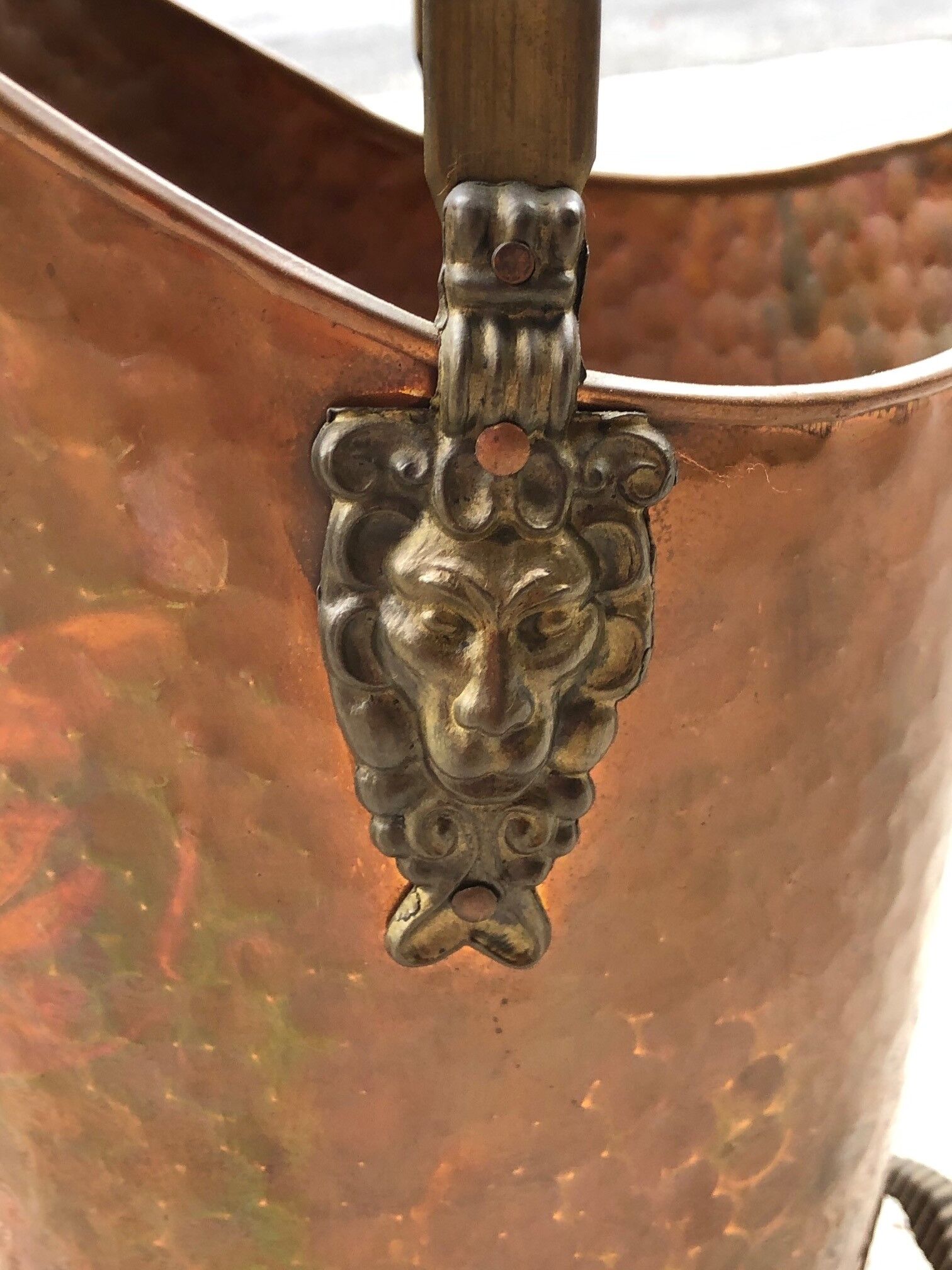 Copper umbrella holder