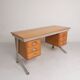 Industrial desk with 2 drawer units, 1960s.