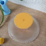 Glass and gold metal cake display - vintage