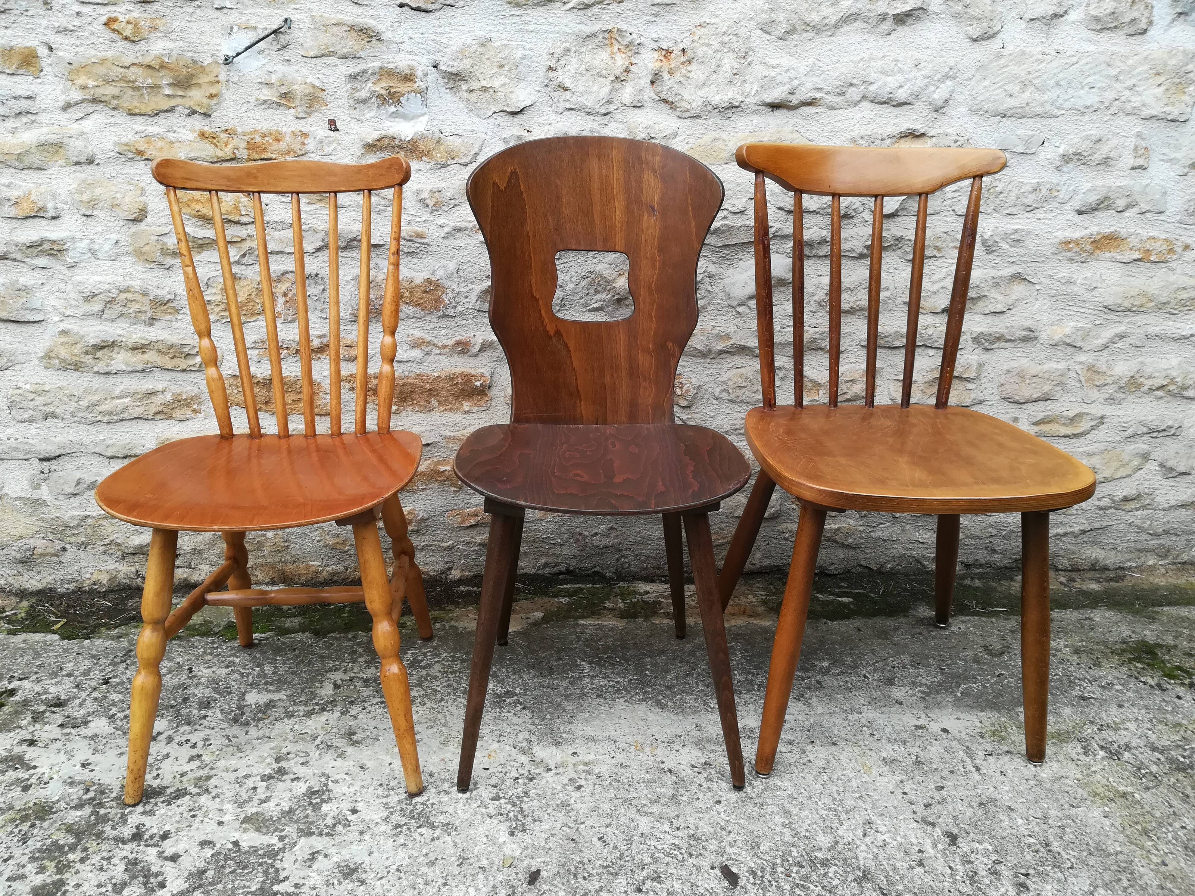 Set of 8 bistro chairs