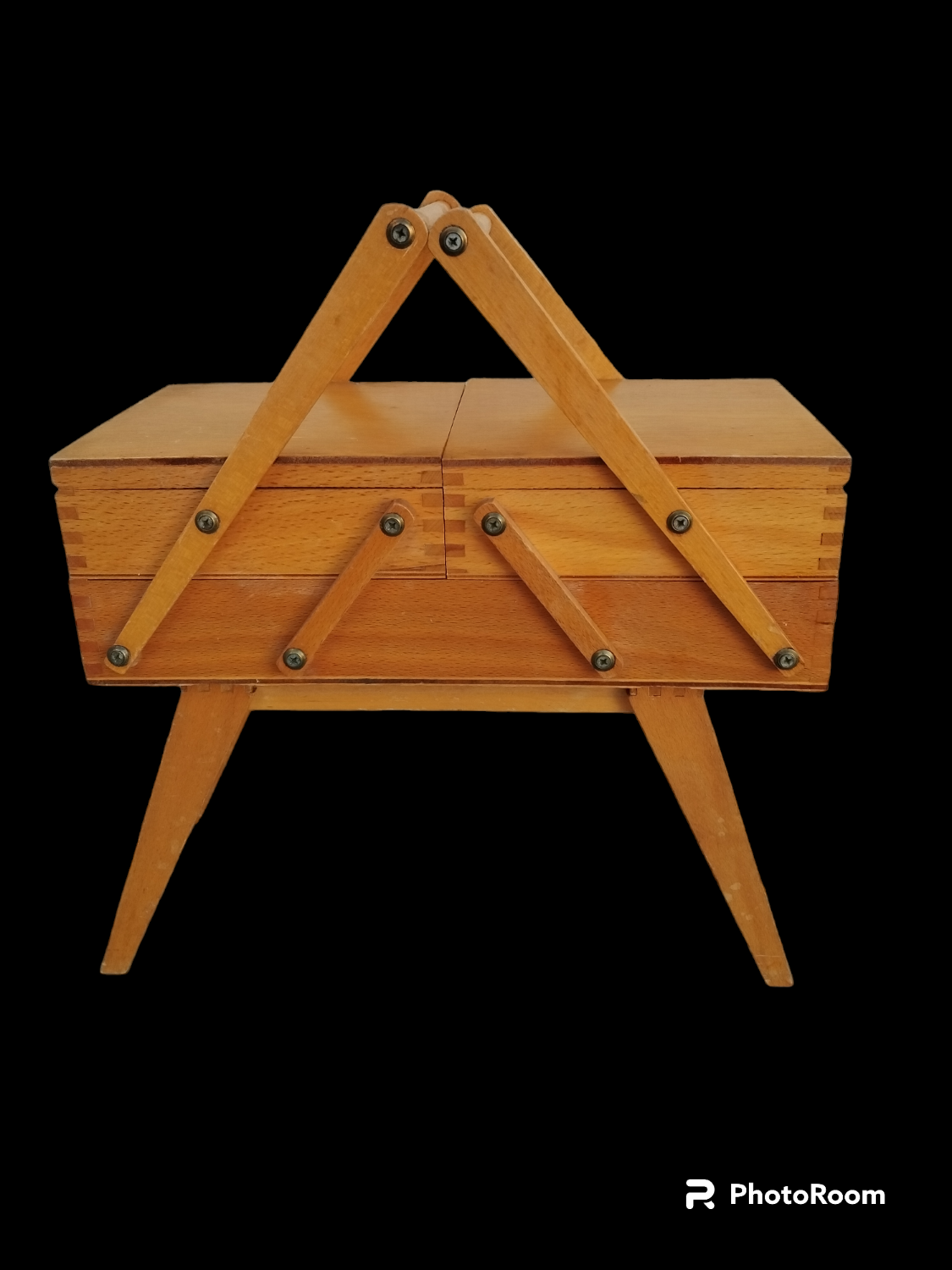 Old sewing box worker