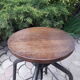 Industrial stool with screw