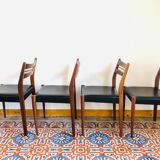 Set de 4 chaises scandinave en teck 1960