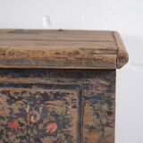 Ancien coffre de mariage peint à la main (Année 1846) #37