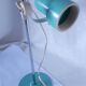 Turquoise blue articulated lamp