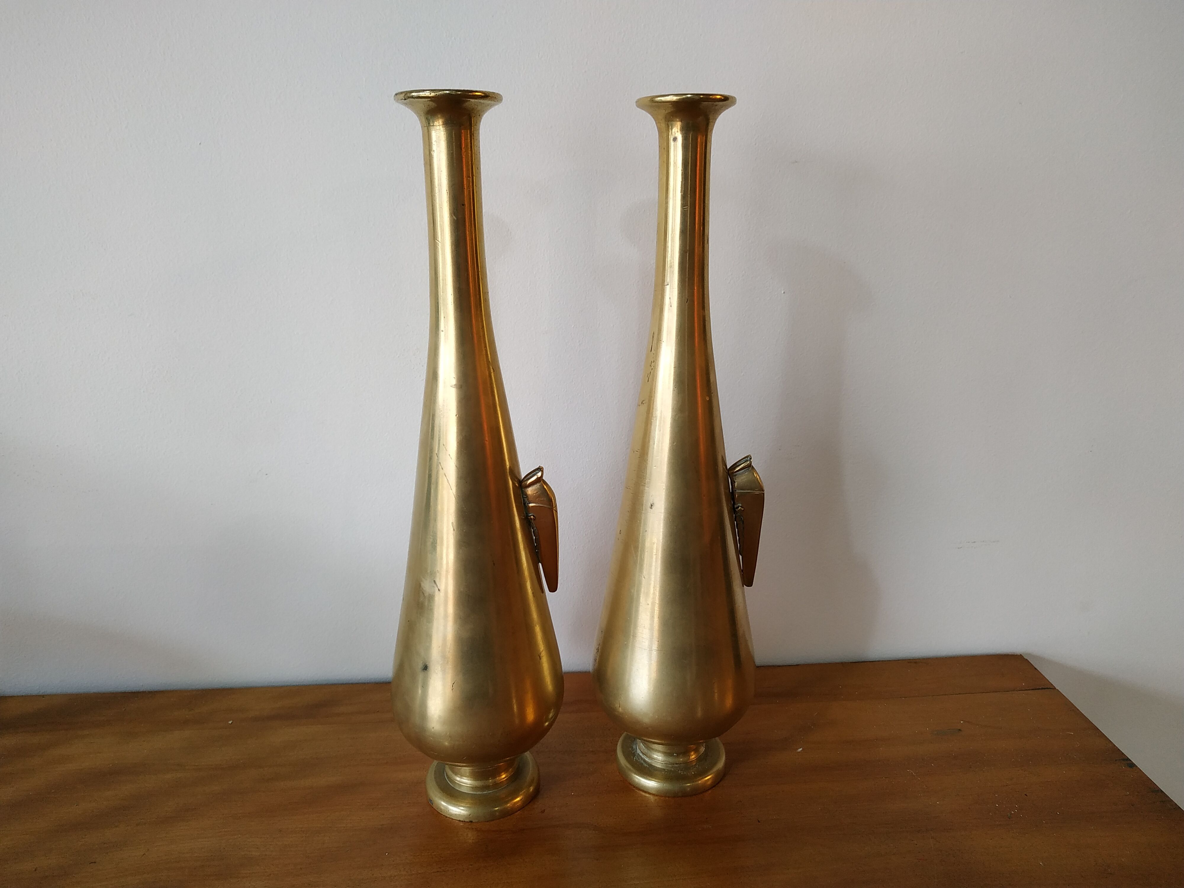 Pair of Indochinese bronze vases