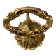 Vintage golden brass dolphin coat rack