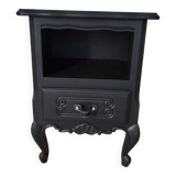 Black bedside table
