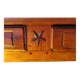 Rustic or authentic country buffet with beautiful sculptures.