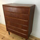 Commode teck scandinave type chiffonnier années 60