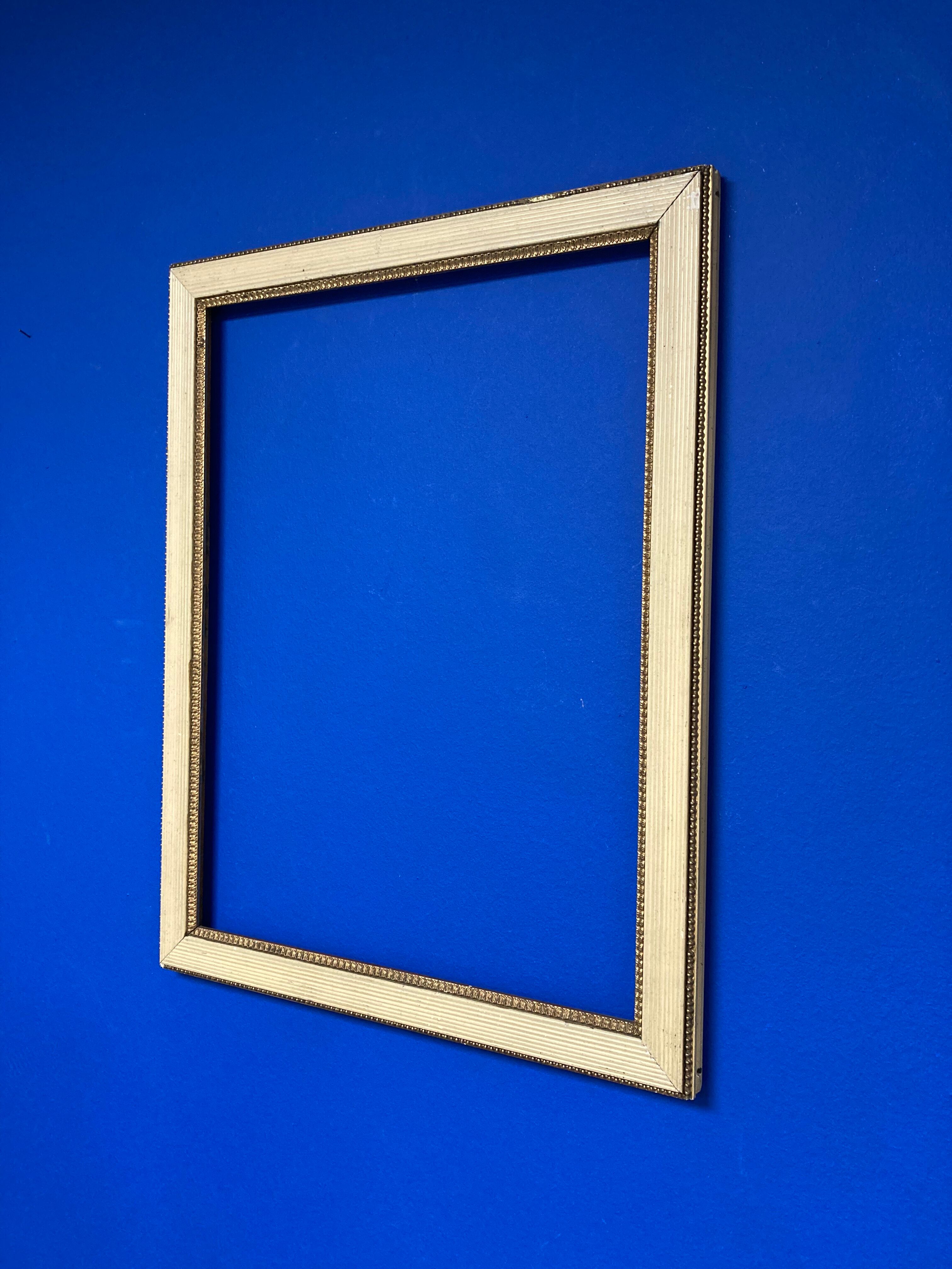 Vintage cream and gold frame