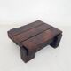 Mid-century brutalist solid wooden coffee table, The Netherlands 1970's