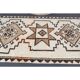 Vintage Turkish Oushak handmade wool cotton white runner rug  91x340