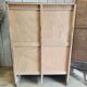 Renovated 1977 oak filing cabinet with double curtain