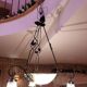 Magnificent Schneider chandelier with three branches - Opaline glass and metal