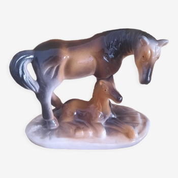 Ceramic horses