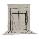 Handmade wool Berber rug 260 x 150 cm