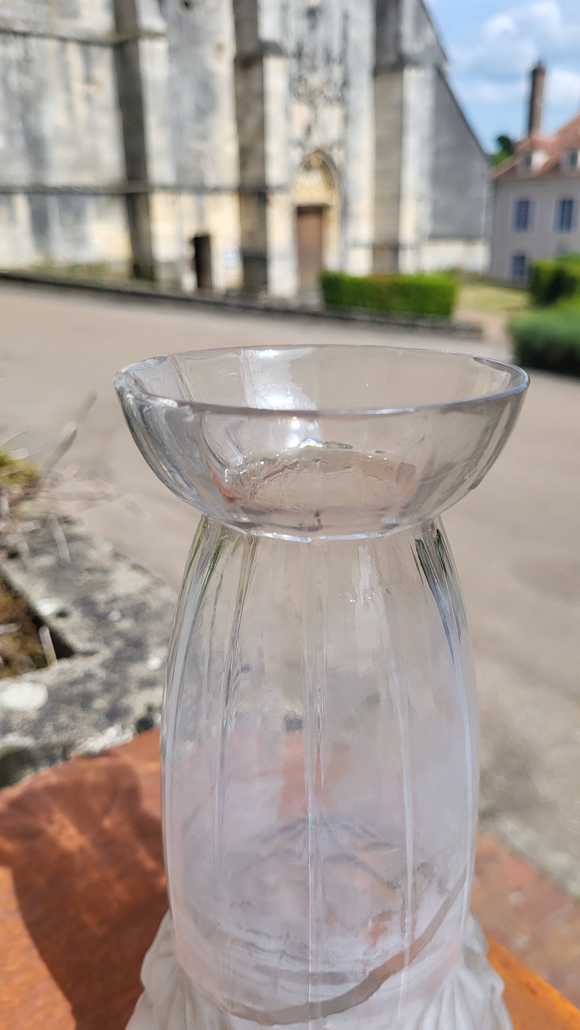 Art Deco hyacinth holder vase