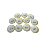 Series 11 plates stagecoach Céranord St Amand vintage 1960