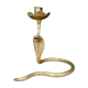 Brass candle holder in the shape of cobra -snake