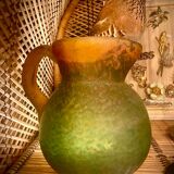 G de Feure glass paste pitcher