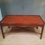 Rectangular mahogany coffee table