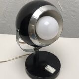 Lampe eyeball à poser noire, 1960/1970