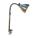 Old conical workshop lamp with vice - 50s