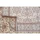 Vintage Turkish Hand-Knotted Wool Cotton Beige Area Rug 202x322
