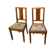 Paire chaises Art déco