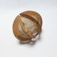 Scandinavian design pendant lampshade 70s 1970s vintage in wood and wire