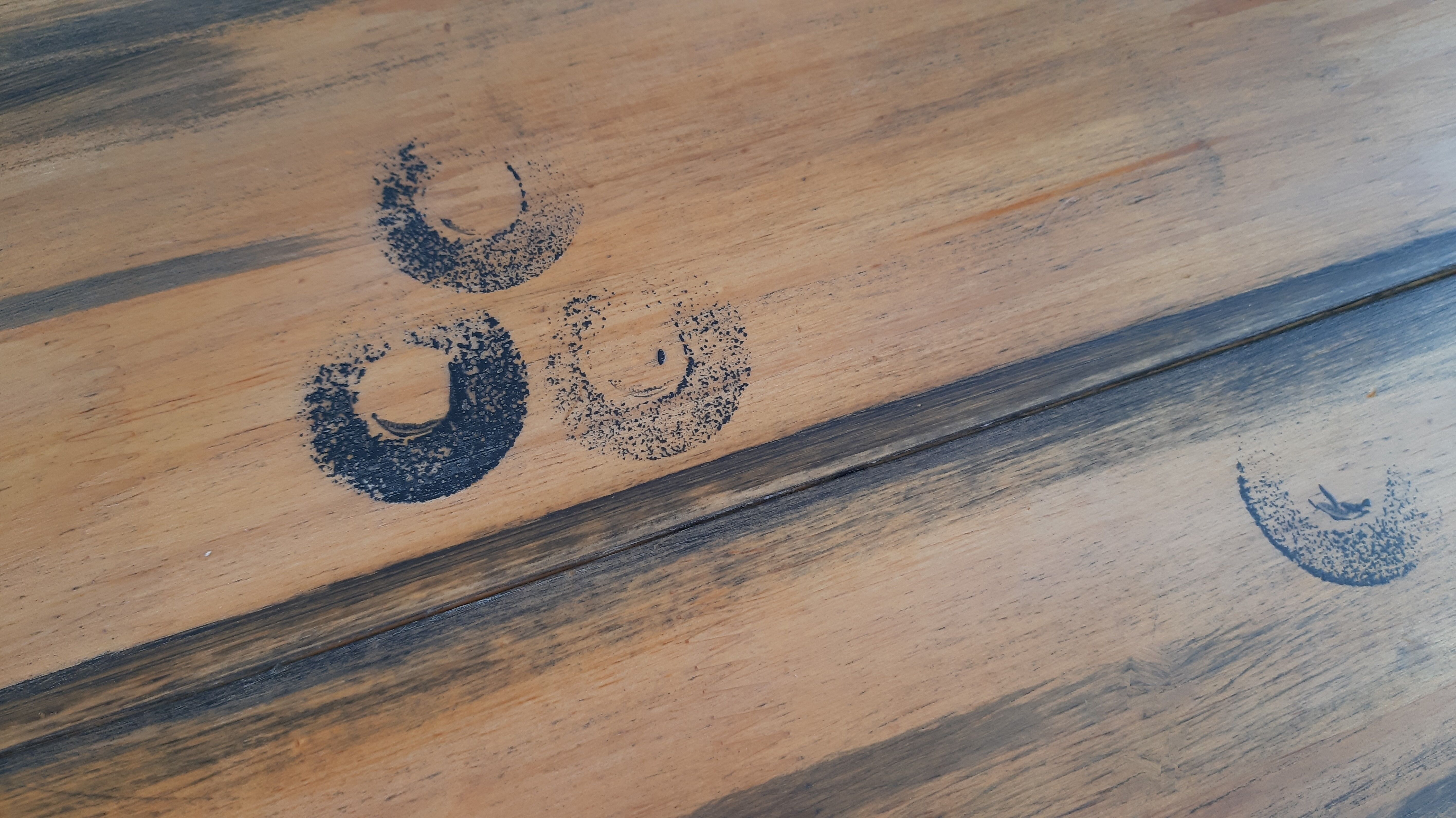 Contemporary bedside carbon color