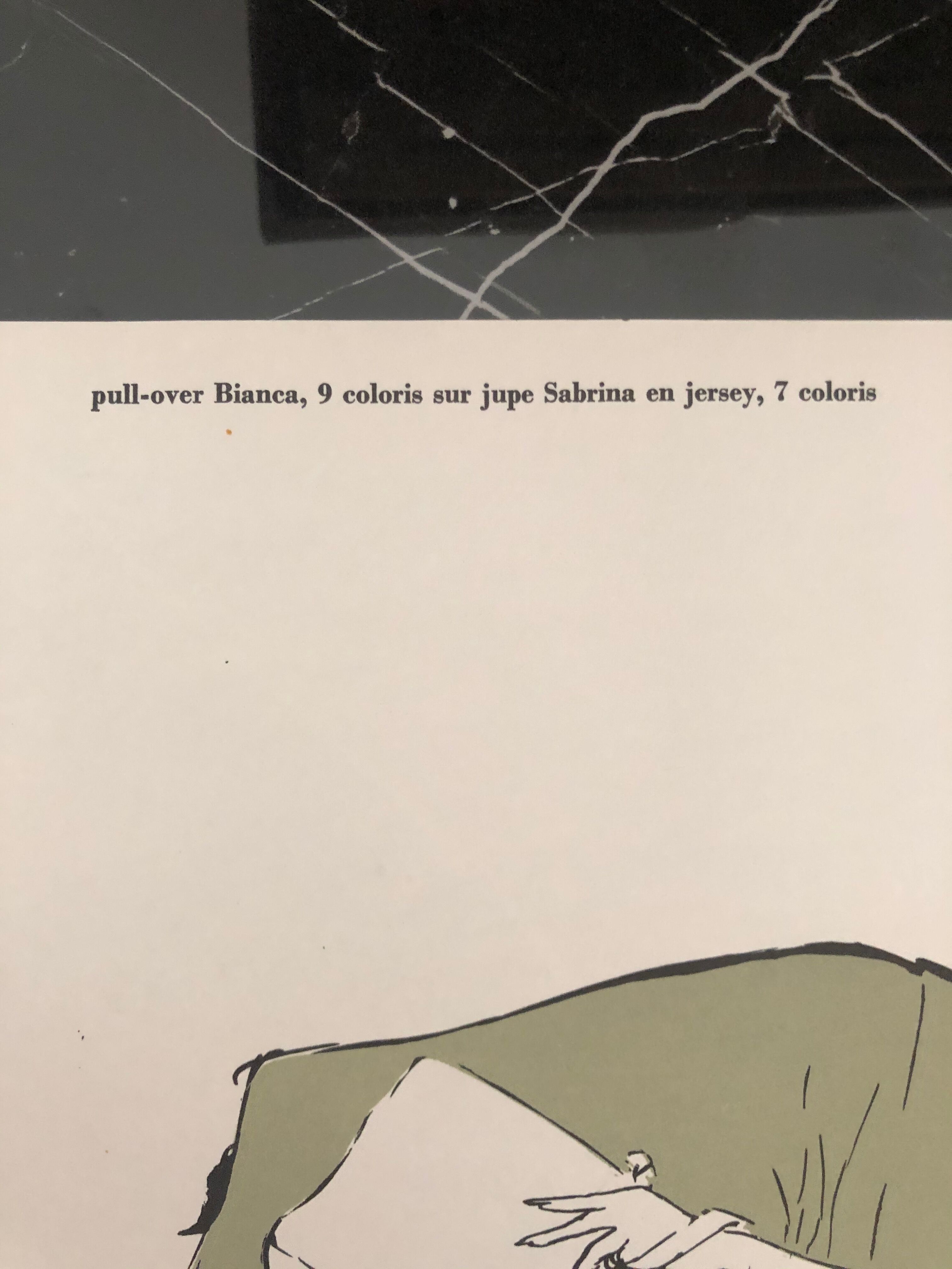 Fashion illustration 1957 by René Gruau